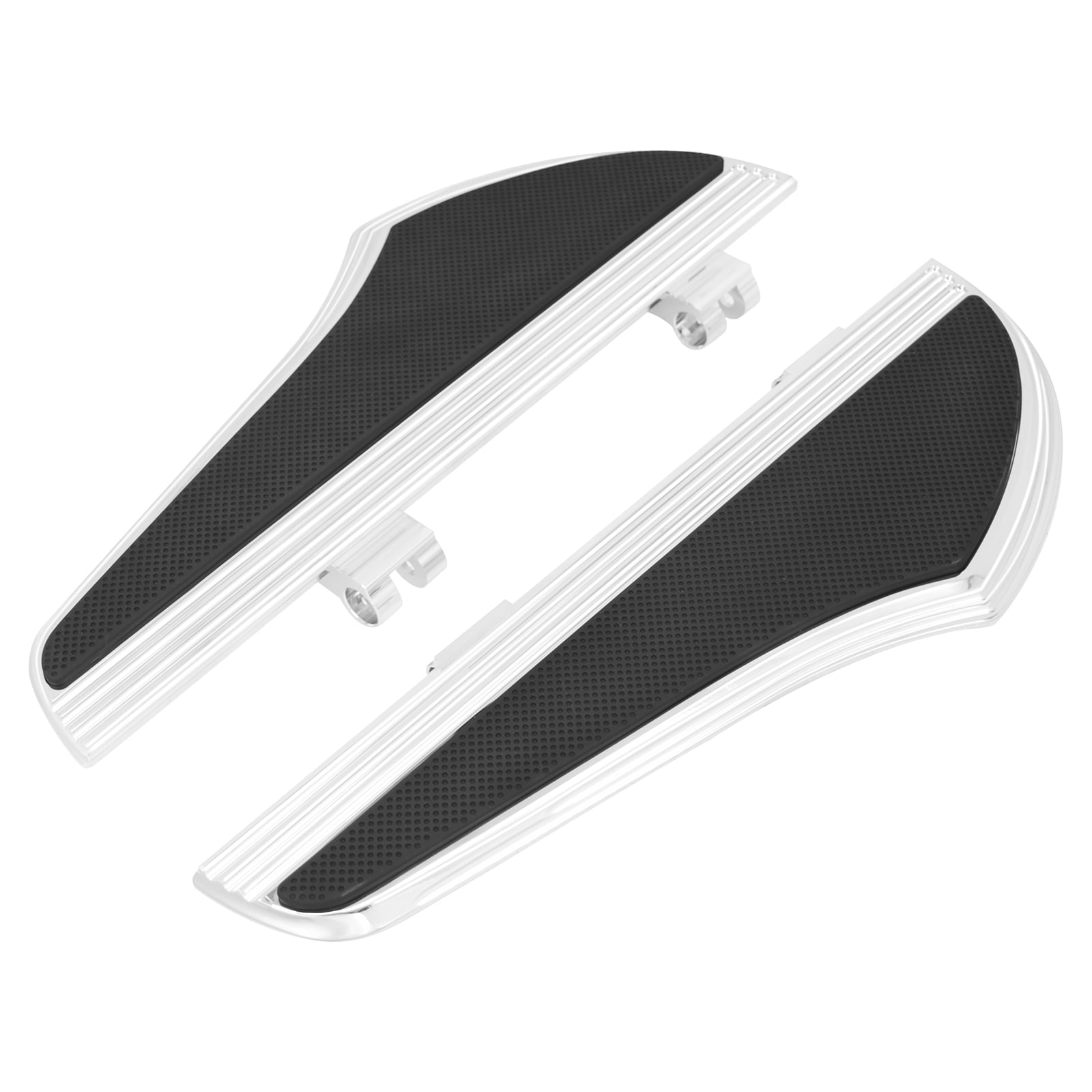 Front Floorboards Driver Footrest Pedals Rubber Fit For Harley Road Glide FLTR