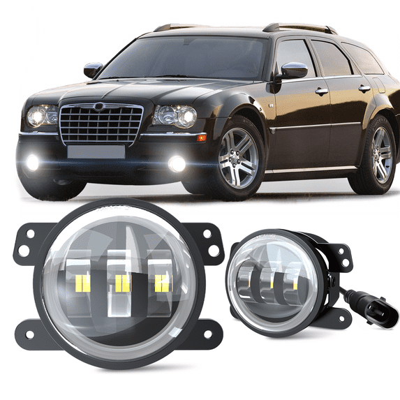 Front Fog Light Assembly - Compatible with 2005 - 2010 Chrysler 300 Touring/Limited Model