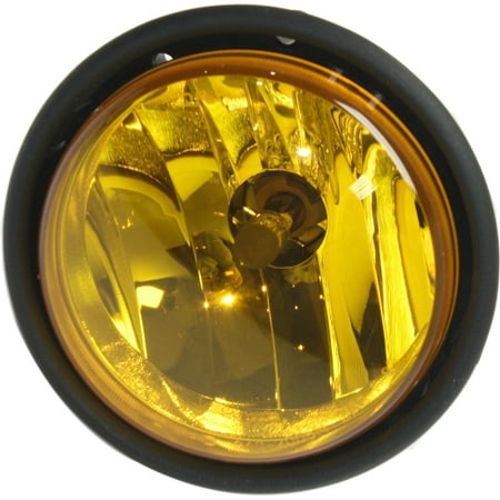 Front Fog Light Compatible with FREIGHTLINER COLUMBIA HD TRUCK 2000-2011 Right Passenger Side=Left Driver Side Assembly Yellow Lens