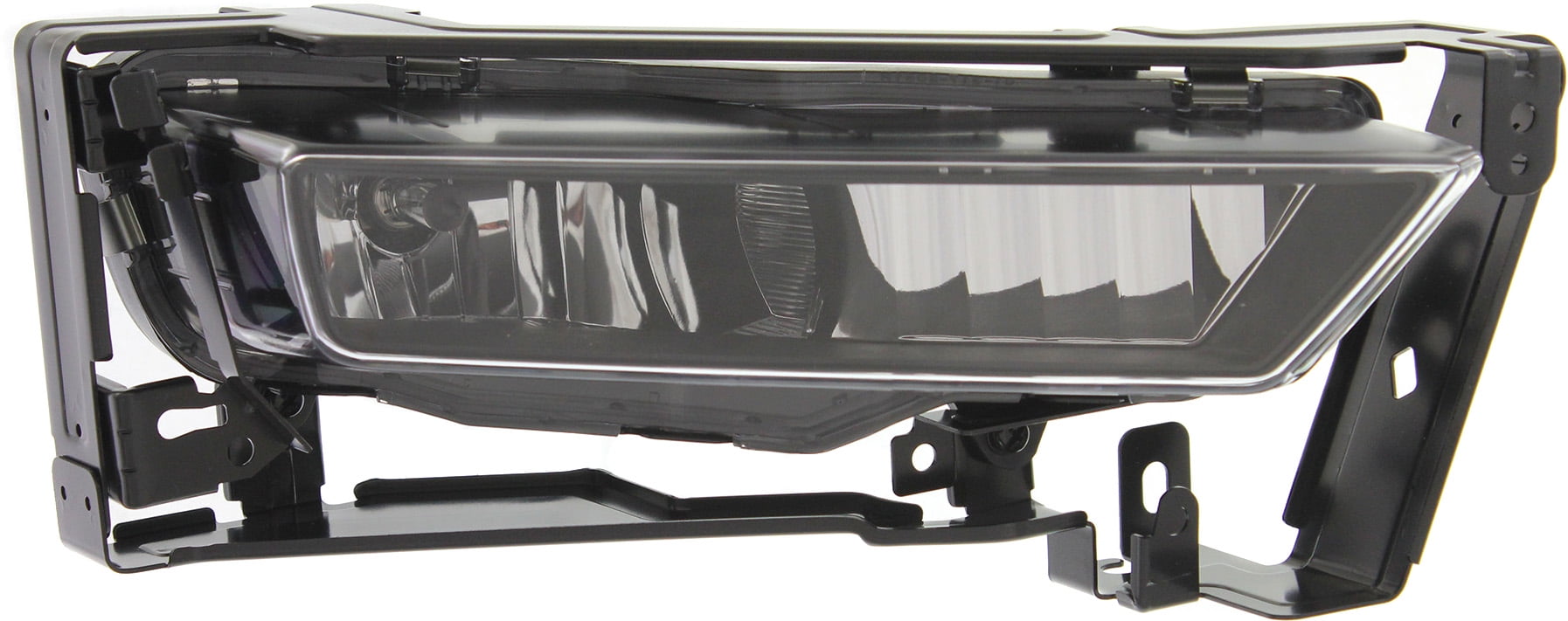 Front Fog Light Compatible with HONDA ACCORD 2013-2015 Right Passenger Side Assembly with Black Bezel Border Sedan
