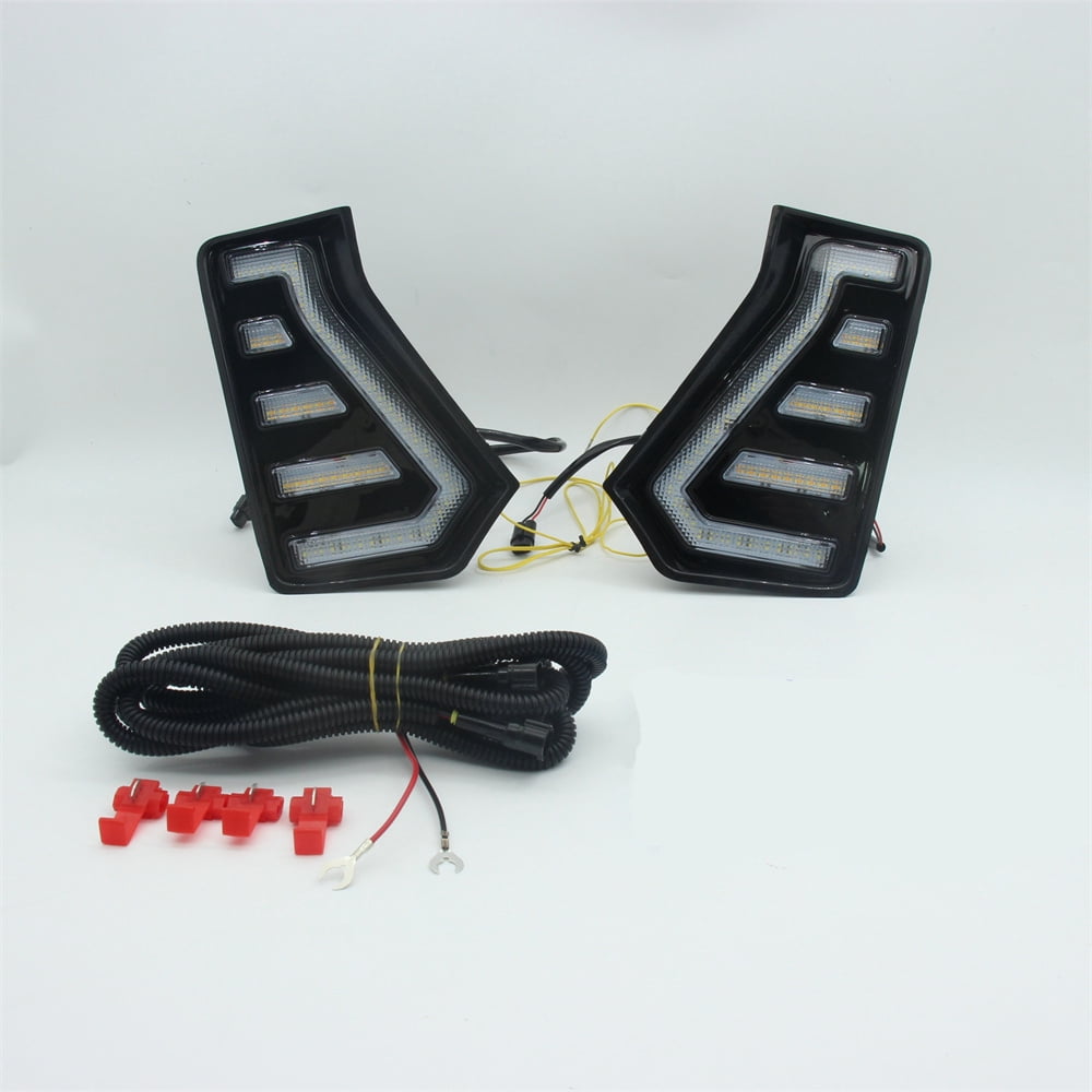 2pcs LED Daytime Running Light For Ford Edge SUV Fog Lamp DRL