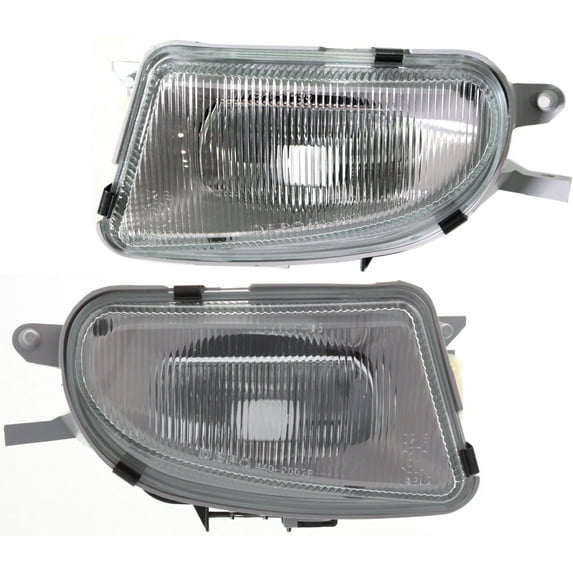 Front Fog Lights With Bulb(s) Halogen for 1998-2000 C43 AMG Base 8 Cyl 4.3L