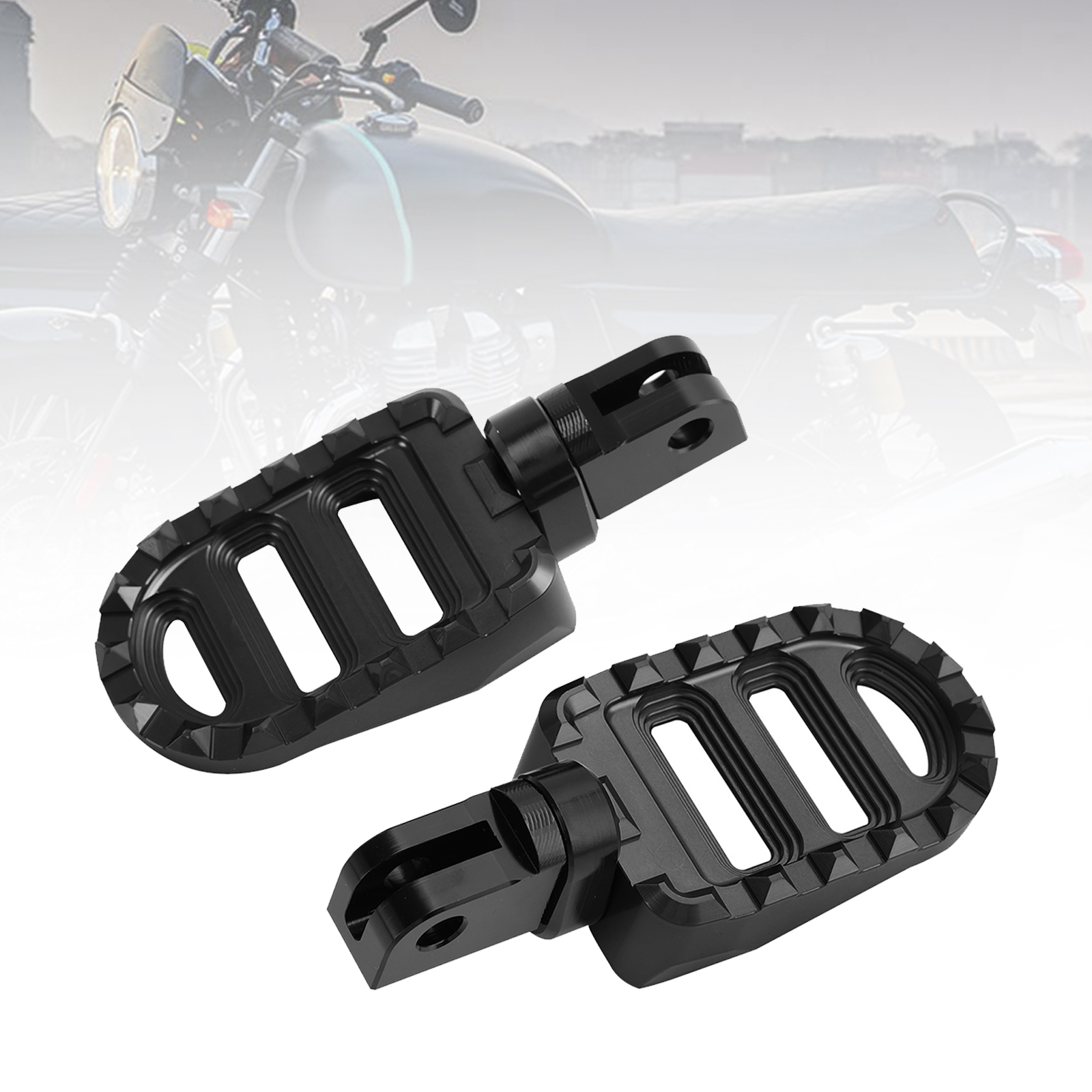 Front Footrests Foot Peg Black for Interceptor 650, Continental 650