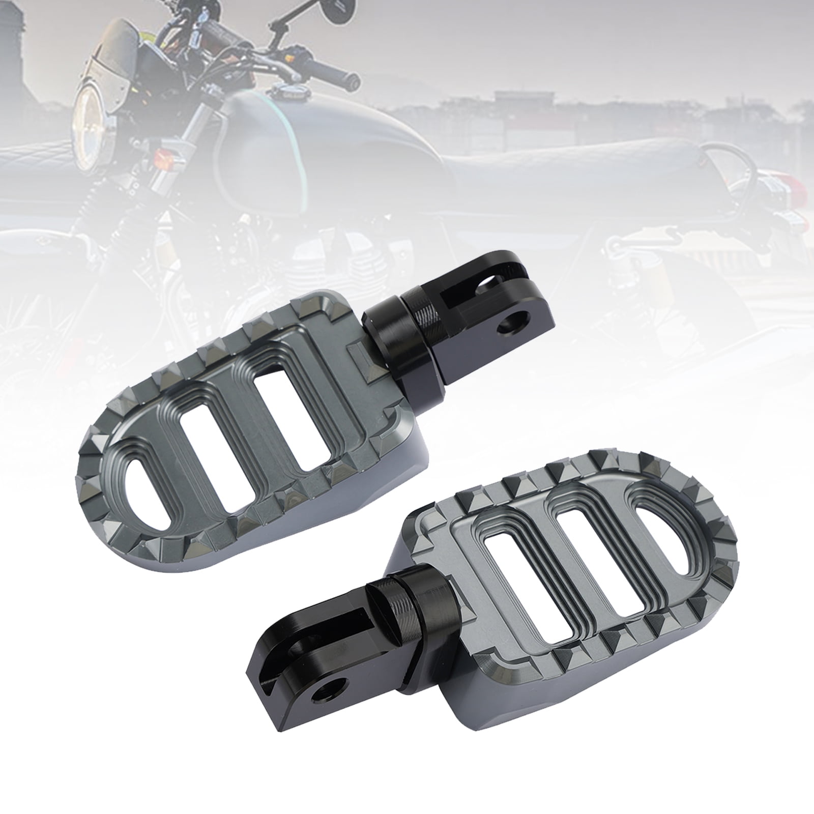 Front Footrests Foot Peg Gray for Interceptor 650, Continental 650