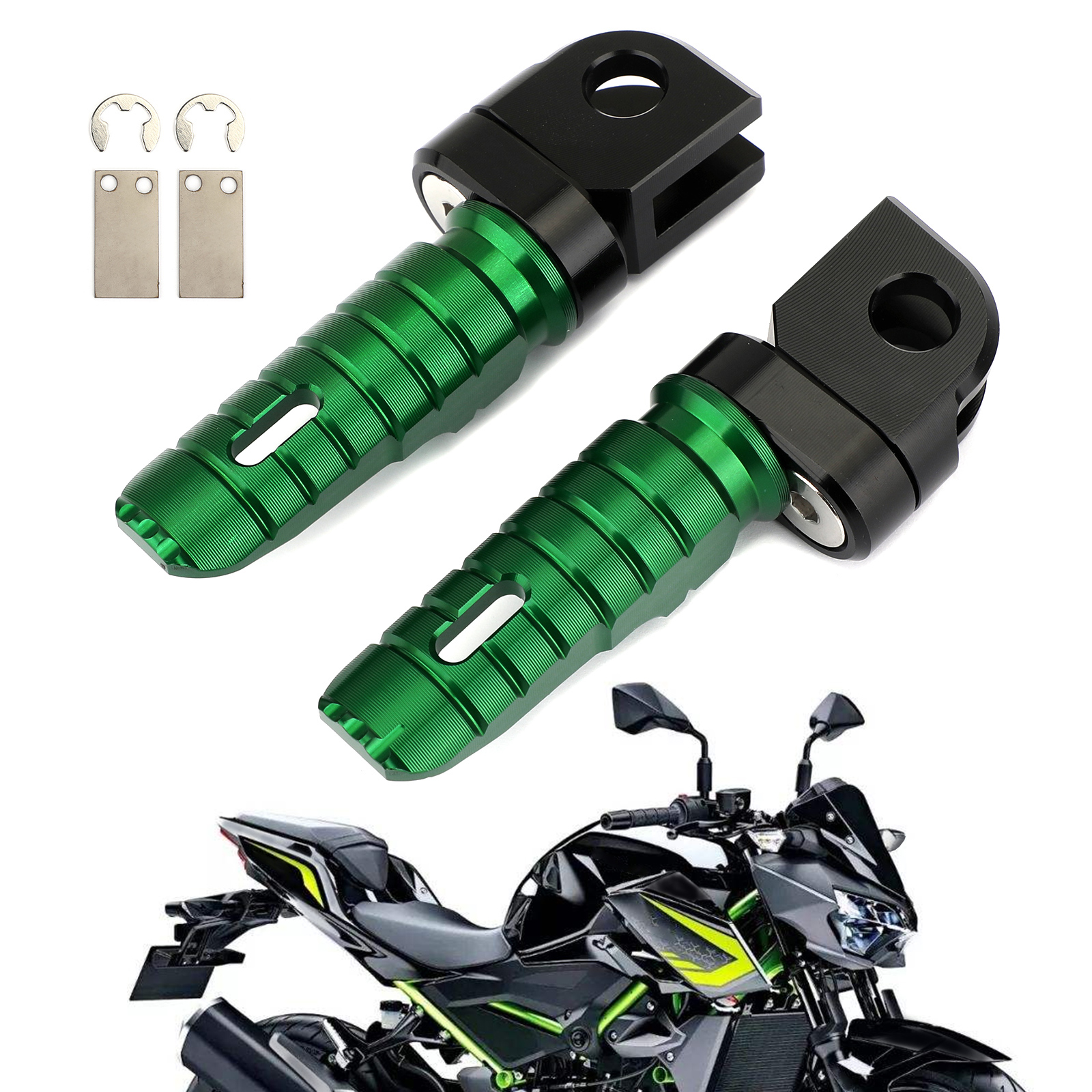 Paires De Repose-pieds Ajustables TopRider360 Pour Kawasaki - Aluminium CNC - Neuf