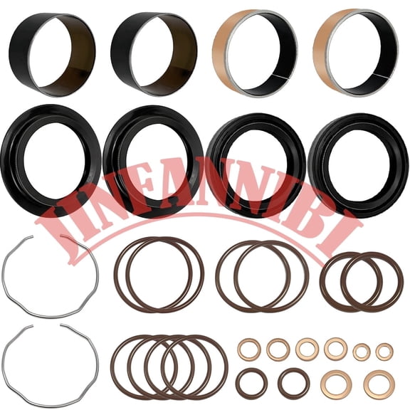 Front Fork Rebuild Kit Oil Dust Seals & Bushings for Honda Goldwing GL1500 Shadow CBR Rebel Kawasaki Vulcan Ninja Suzuki GSXR SV650, Replaces 7386090