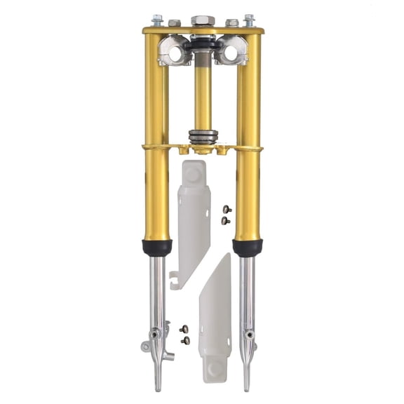 Front Fork Suspension Tube Gold Shock Assembly for XR CRF 50 XR50 CRF50 Front Forks Suspension Mini Pit Bike Dirt Bike 10" Drum Brake Wheel 50cc 70cc 90cc 110cc