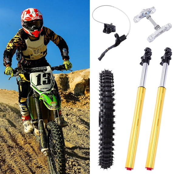 Front Forks Assembly 19" Wheel 70/100-19 Tire, For Off-Road Motorcycle Front Wheel