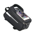 thumbnail image 1 of Front Frame Bike Bag with TPU Screen Lightweight Easy to Install Big Storage Headphone Hole for Phones, 1 of 8