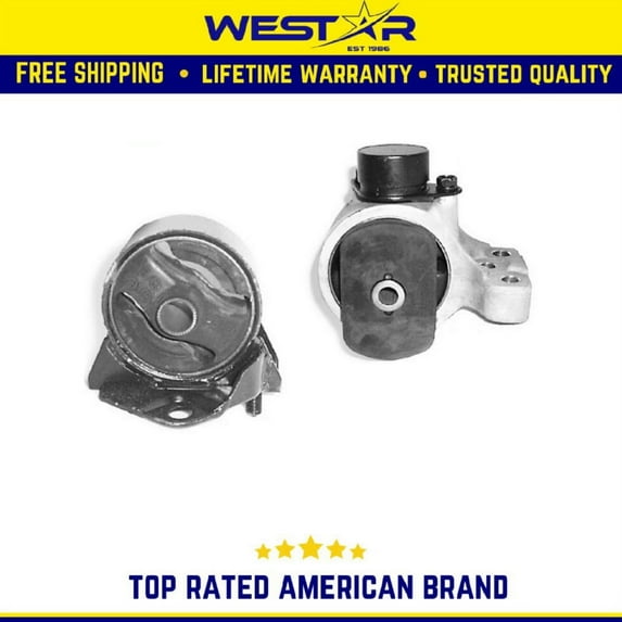 Front & Front Right Motor Mount 2PCS Set Compatible for 1999-2000 Hyundai Elantra 2.0L Auto Replaces 8764 8719