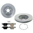 thumbnail image 1 of Front GEO Coated Disc Brake Rotors Disc Brake Pads For BMW 535d 2014-2016, 1 of 13