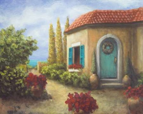 Front Garden Tuscan Dreams II Canvas Art - Walt Johnson (24 x 30)