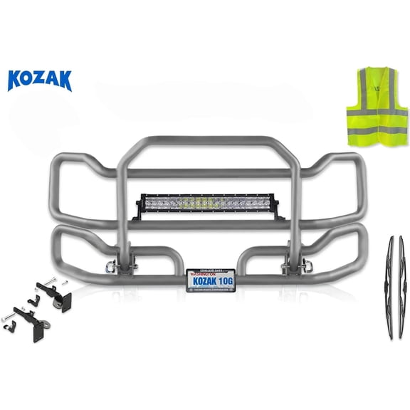 Front Grey Grille Deer Moose Brush Bumper Guard Large Compatible with T700 2010+