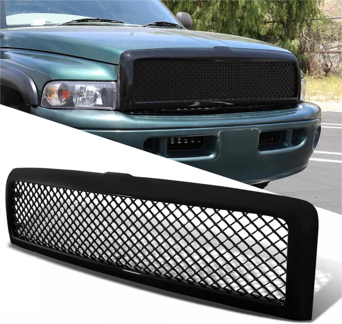 Topline For 1994-2002 Dodge Ram Horizontal Front Hood Bumper