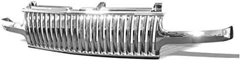 Fits 99-02 Chevy Silverado 1500/00-06 Suburban Black Billet Grille Grill Insert