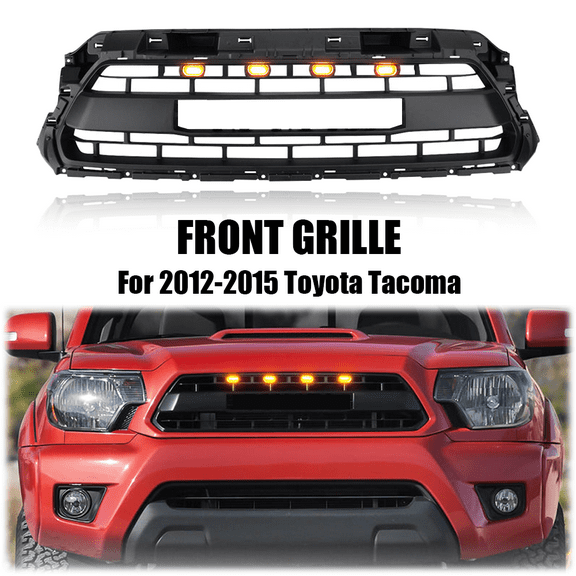 Front Grill Fit For 2012-2015 Toyota Tacoma TRD PRO Grill W/E Lights