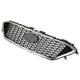 thumbnail image 1 of Front Grille Black & Chrome Mesh Grill Fit for Hyundai Sonata 2015 2016 2017, 15-17 Sonata Grill, 1 of 5