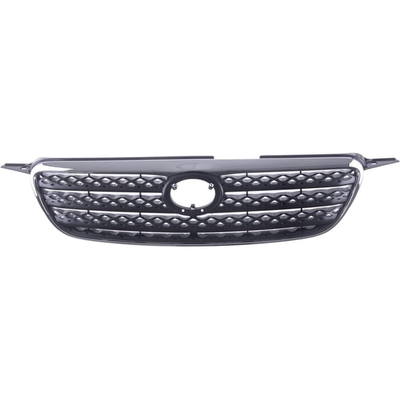 Front Grille Chrome Shell/Painted Dark Gray Insert Direct Replacement Compatible With 2005-2008 Toyota Corolla TO1200278 5310002090