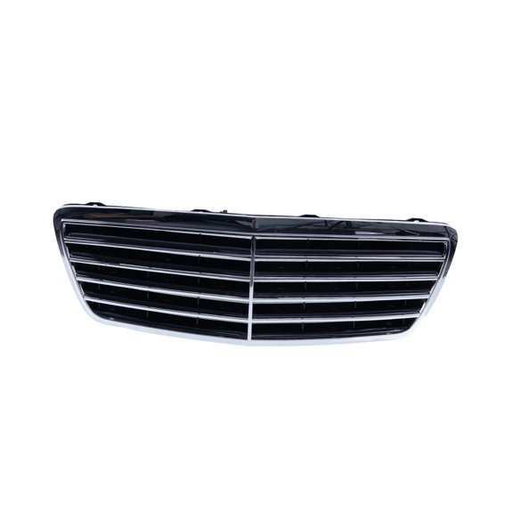 Front Grille Chrome Shell w/Black Insert for 2000-02 Benz W210 E320 E430 E55