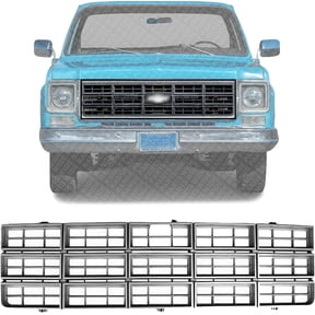 Front Grille Dark Argent Shell & Black Insert for 1977-1980 Chevrolet C-K Series | Direct Replacement GM1200114 14004752 | Fits C10, C20, C30, K10, K20, K30, Blazer, Suburban, G10-G30