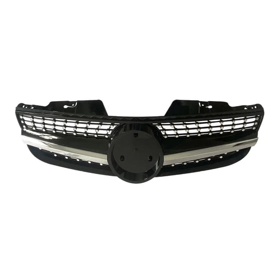 Front Grille For Mercedes-Benz R230 SL Class 2007-2009 SL550 Black/Silver Car Upper Bumper Hood Mesh Grid Grill