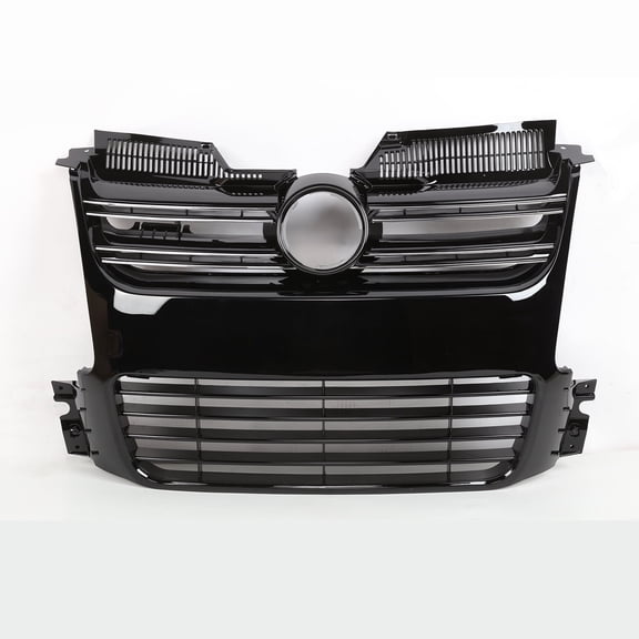 HOUGEET Front Grille Insert Gloss Black R32 Style Compatible with Volkswagen Golf Mk5 20052010