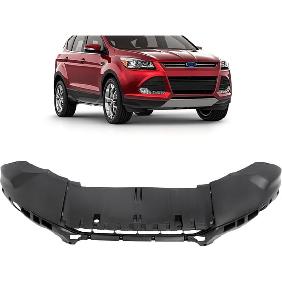 KOJEM Front Bumper Lower Valance Panel Compatible with 2013-2016 Ford Escape Replacement for CJ5Z-17D957-AA CJ5Z17D957AA FO1095247 Front Lip Air Dam D