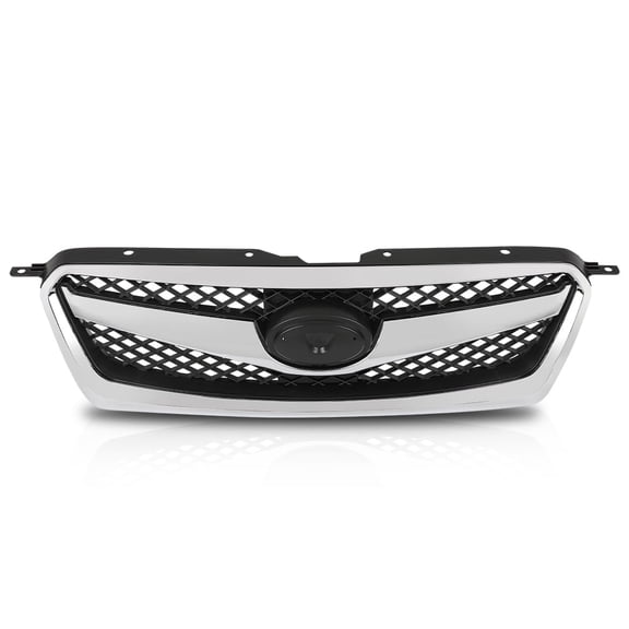 Front Grille Plastic Chrome Shell w/ Black Insert Fit for 2010-2012 Subaru Legacy