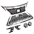 thumbnail image 1 of Front Grille W/ Chrome Trim FogLight Bezels Fits 2018-2020 Lexus CT200H F Sport, 1 of 5