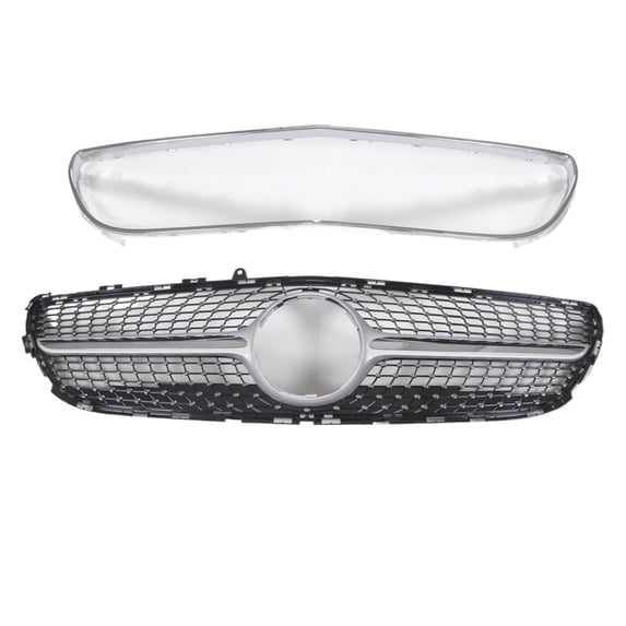 Front Grille W/ Grill Frame Upper Bumper Hood Mesh For Mercedes-Benz W218 CLS Class CLS260 CLS300 CLS320 CLS350 CLS400 2015-2018
