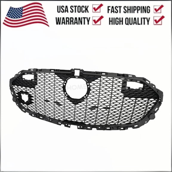 Front Grille for Mazda 3 2019-2025 Hatchback 2.5 Carbon Turbo Bright Black MA1200221 BCKN50711A