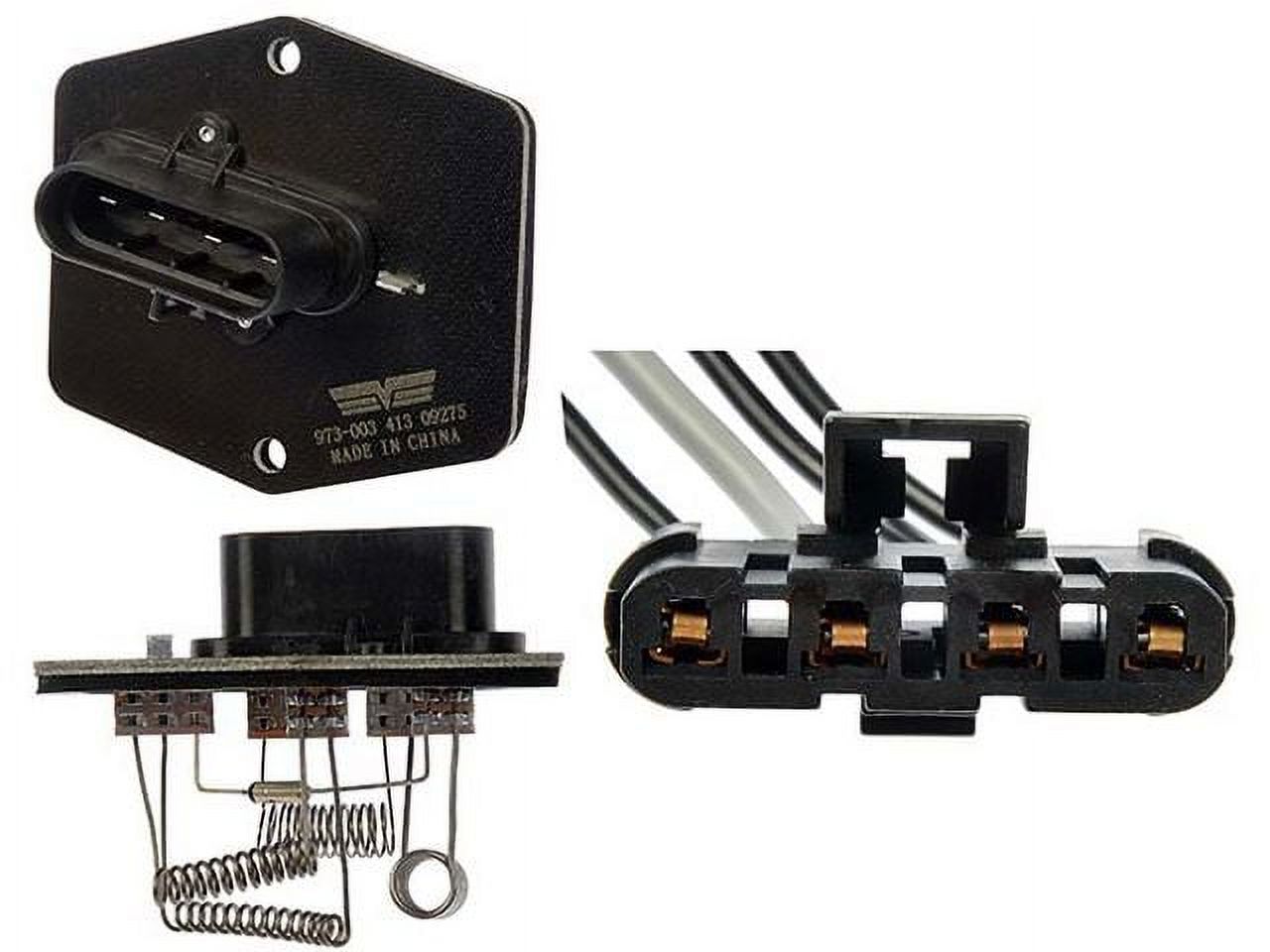 Front HVAC Blower Motor Resistor Kit - Compatible with 1995 - 1999 GMC K1500 Suburban - Dorman