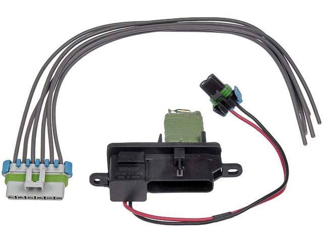 Front HVAC Blower Motor Resistor Kit with Connector - Compatible with 1996 - 2019 Chevy Express 2500 1997 1998 1999 2000 2001 2002 2003 2004 2005 2006 2007 2008 2009 2010 2011 2012 2013 2016 2017