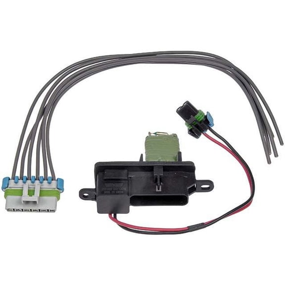 Front HVAC Blower Motor Resistor Kit with Connector - Compatible with 1996 - 2019 Chevy Express 2500 1997 1998 1999 2000 2001 2002 2003 2004 2005 2006 2007 2008 2009 2010 2011 2012 2013 2016 2017