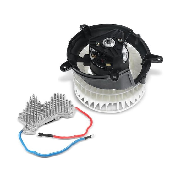 Front HVAC Blower Motor and Resistor Kit 2 - Compatible with 1999 - 2003 Mercedes-Benz CLK430 Base 4.3L V8 2000 2001 2002