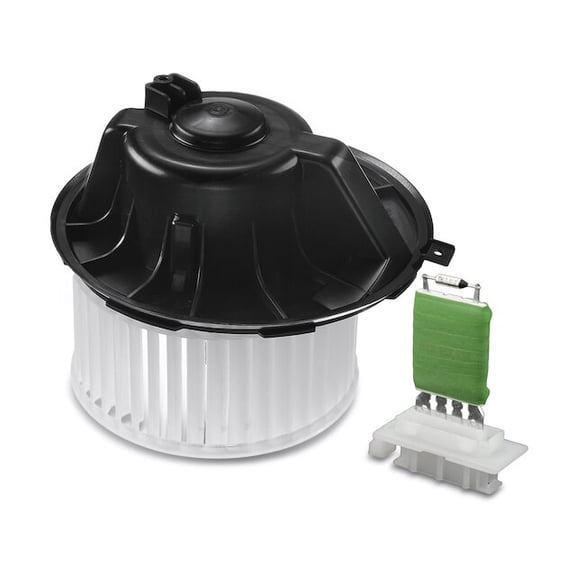 Front HVAC Blower Motor and Resistor Kit 2 - Compatible with 2006 - 2013 Audi A3 2007 2008 2009 2010 2011 2012