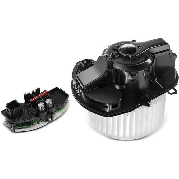 Front HVAC Blower Motor and Resistor Kit 2 - Compatible with 2011 - 2017 Volkswagen Touareg 2012 2013 2014 2015 2016