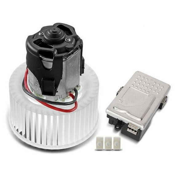 Front HVAC Blower Motor and Resistor Kit 2 - Compatible with 2013 - 2019 BMW 650i xDrive Gran Coupe Base 4.4L V8 2014 2015 2016 2017 2018