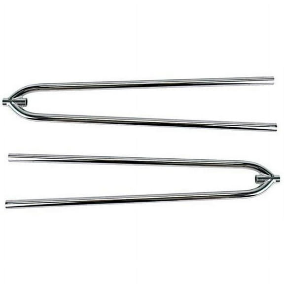 Speedway Motors Front Hairpin Radius Rods, 27 Inch, Chrome Steel Universal Front Suspension Hairpin Radius Rod Pair 7/8 OD Chrome Plated Steel Threaded Ends 5/8-18 NF