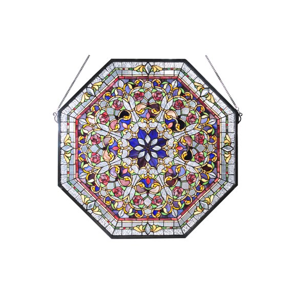 Front Hall Floral Window Panel