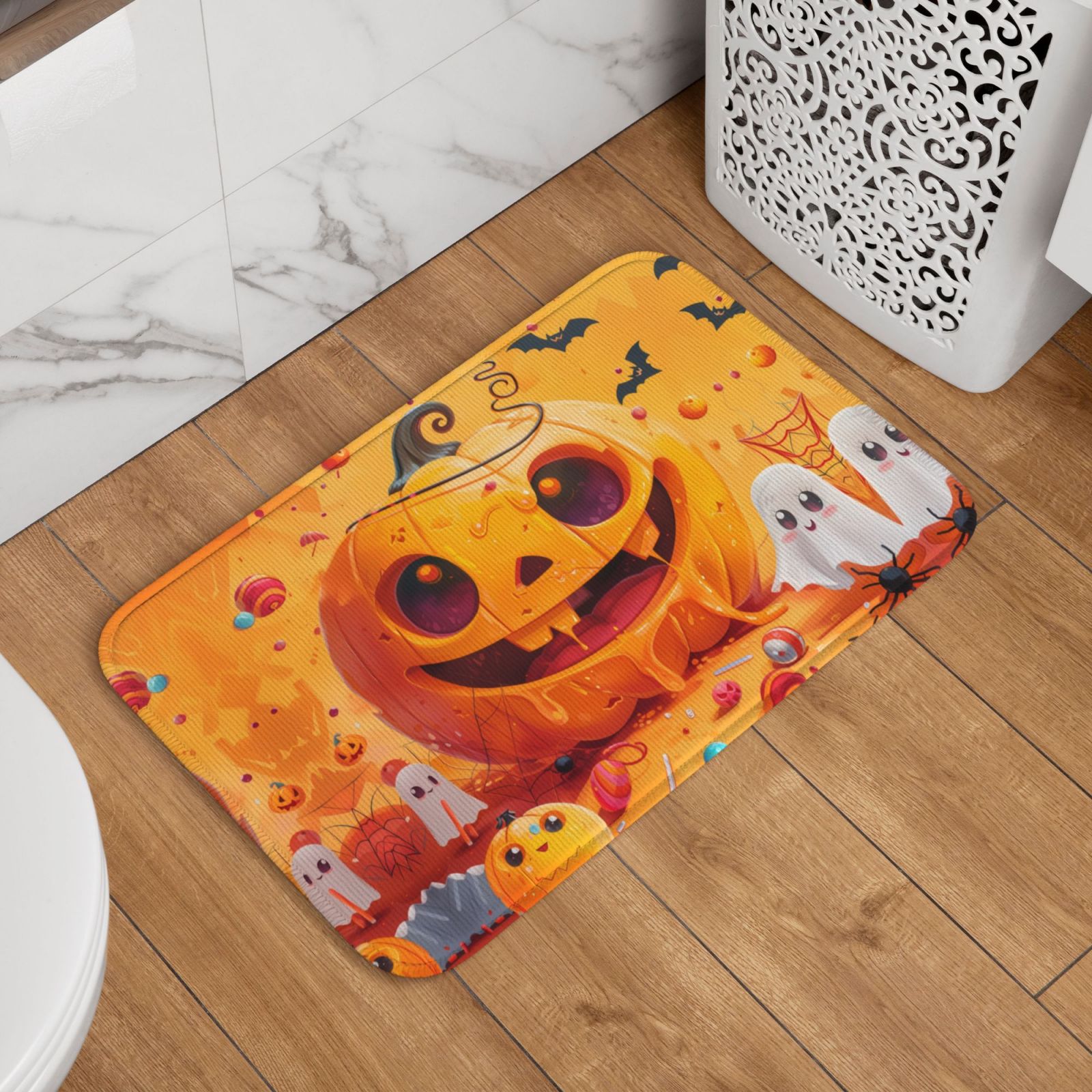 Front Halloween Door Mat Indoor Outdoor Outside Halloween Decorations ...