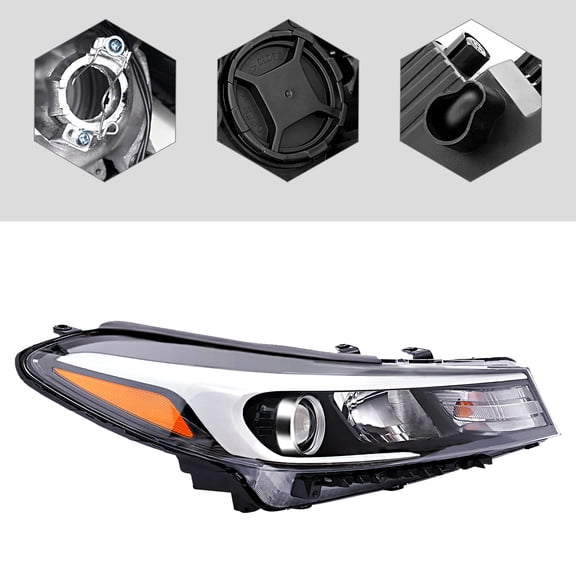 Front Halogen Headlamp Headlight Front Right Passenger Side Direct Replacement For 2017 2018 Kia Forte