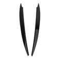 thumbnail image 1 of Front Headlight Eyelid Eyebrow Cover Trim - Black ABS Design, 1 of 10