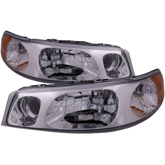 Front Headlight Set - Compatible with 1998 - 2002 Lincoln Town Car 1999 2000 2001