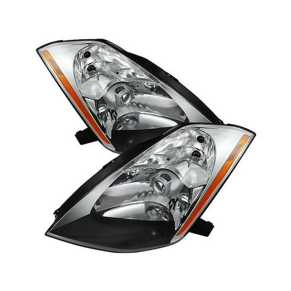 Front Headlight Set - Compatible with 2003 - 2005 Nissan 350Z 2004
