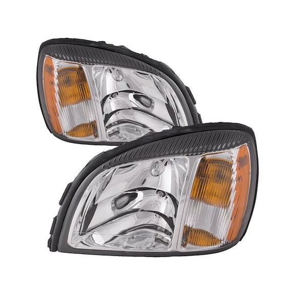 Front Headlight Set - Compatible with 2004 - 2005 Cadillac DeVille