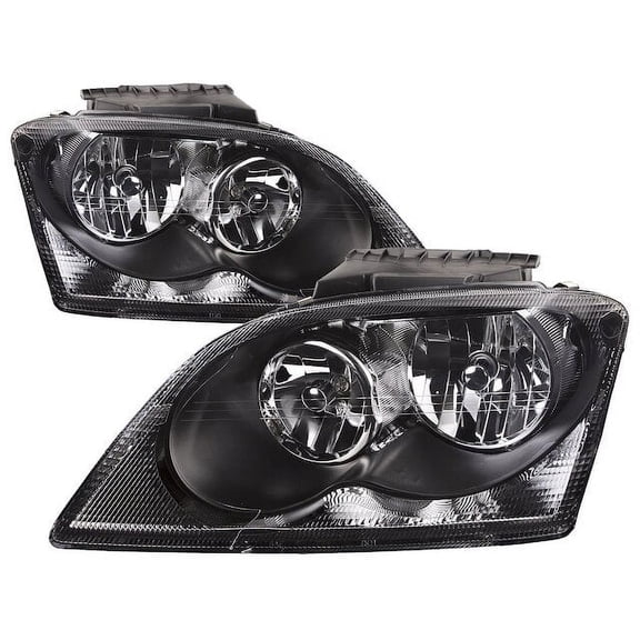 Front Headlight Set - Compatible with 2004 - 2006 Chrysler Pacifica 2005