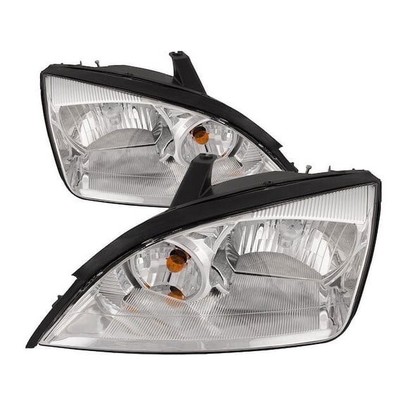 Front Headlight Set - Compatible with 2005 - 2007 Ford Focus 2006