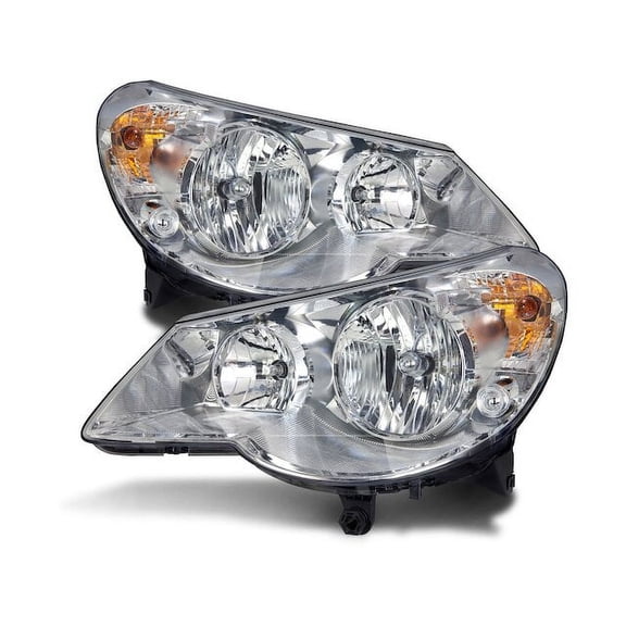 Front Headlight Set - Compatible with 2007 - 2010 Chrysler Sebring Convertible 2008 2009