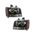 thumbnail image 1 of Front Headlight Set - Compatible with 2007 - 2013 Chevy Avalanche 2008 2009 2010 2011 2012, 1 of 2